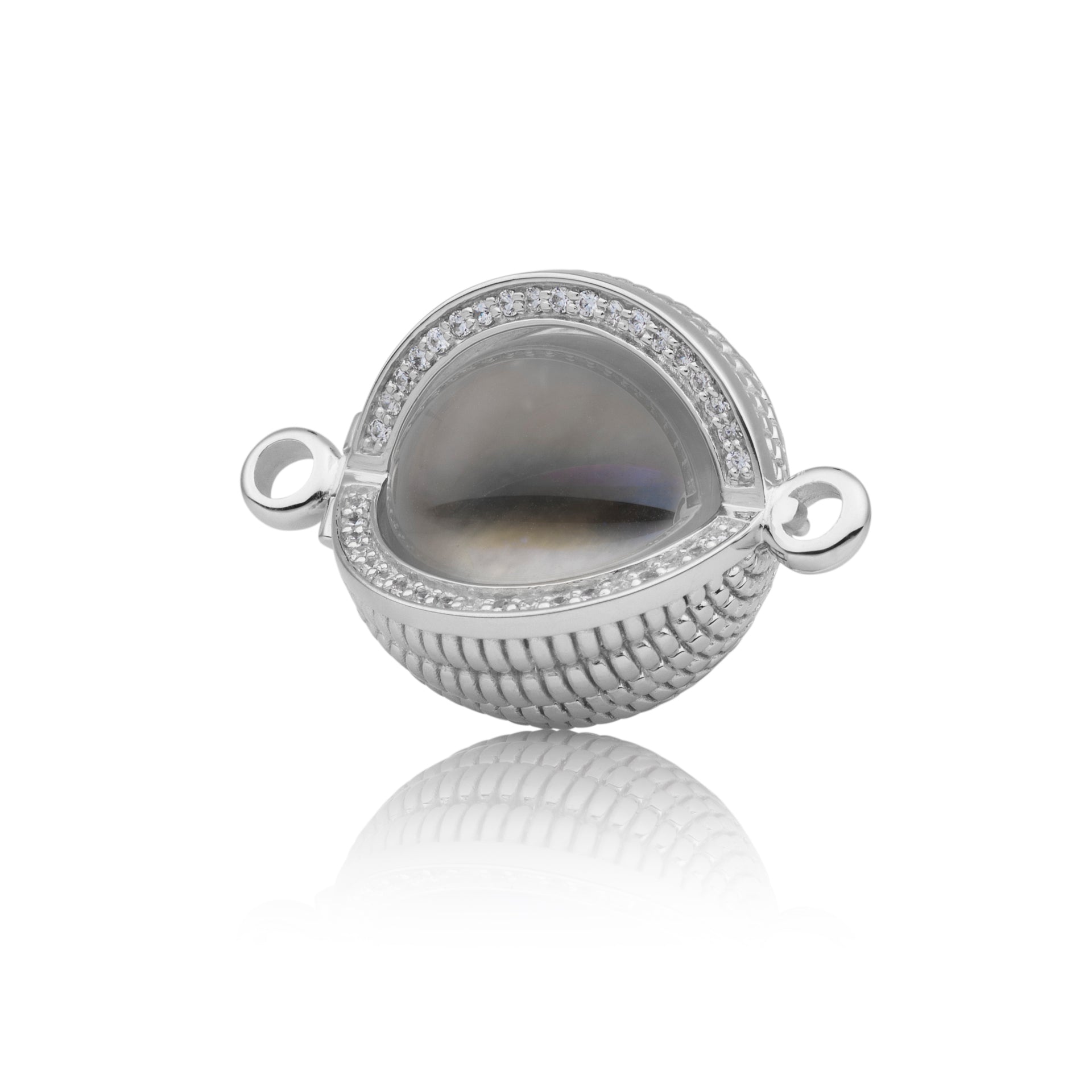 Starburst - Crystal Gepolijst, 14mm armband pendant - Sparkling Jewels