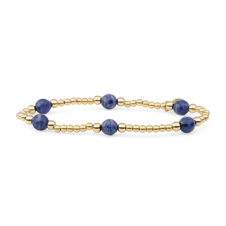Armband van Sodalite Edelstenen Bold Mix #kleur_goud