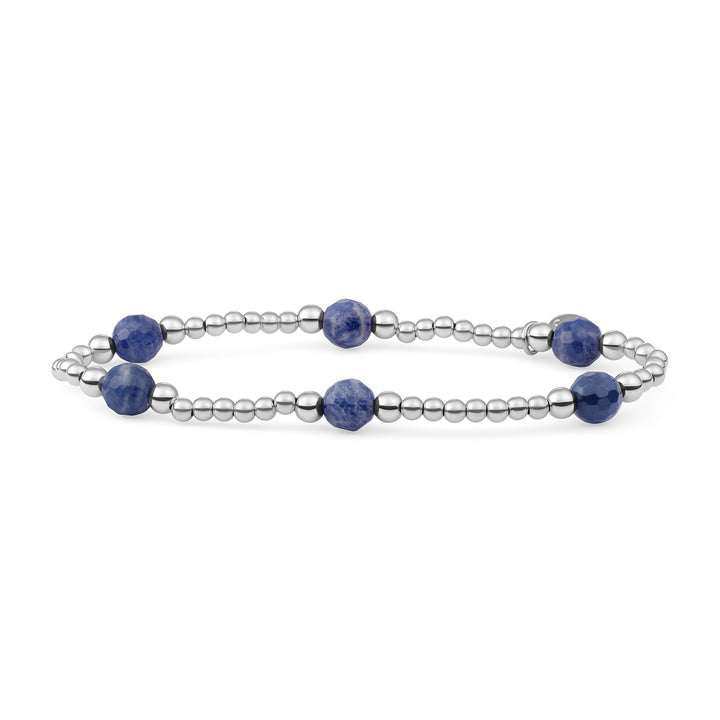 Reverse Bold Mix Sodalite Bracelet Sparkling #kleur_zilver