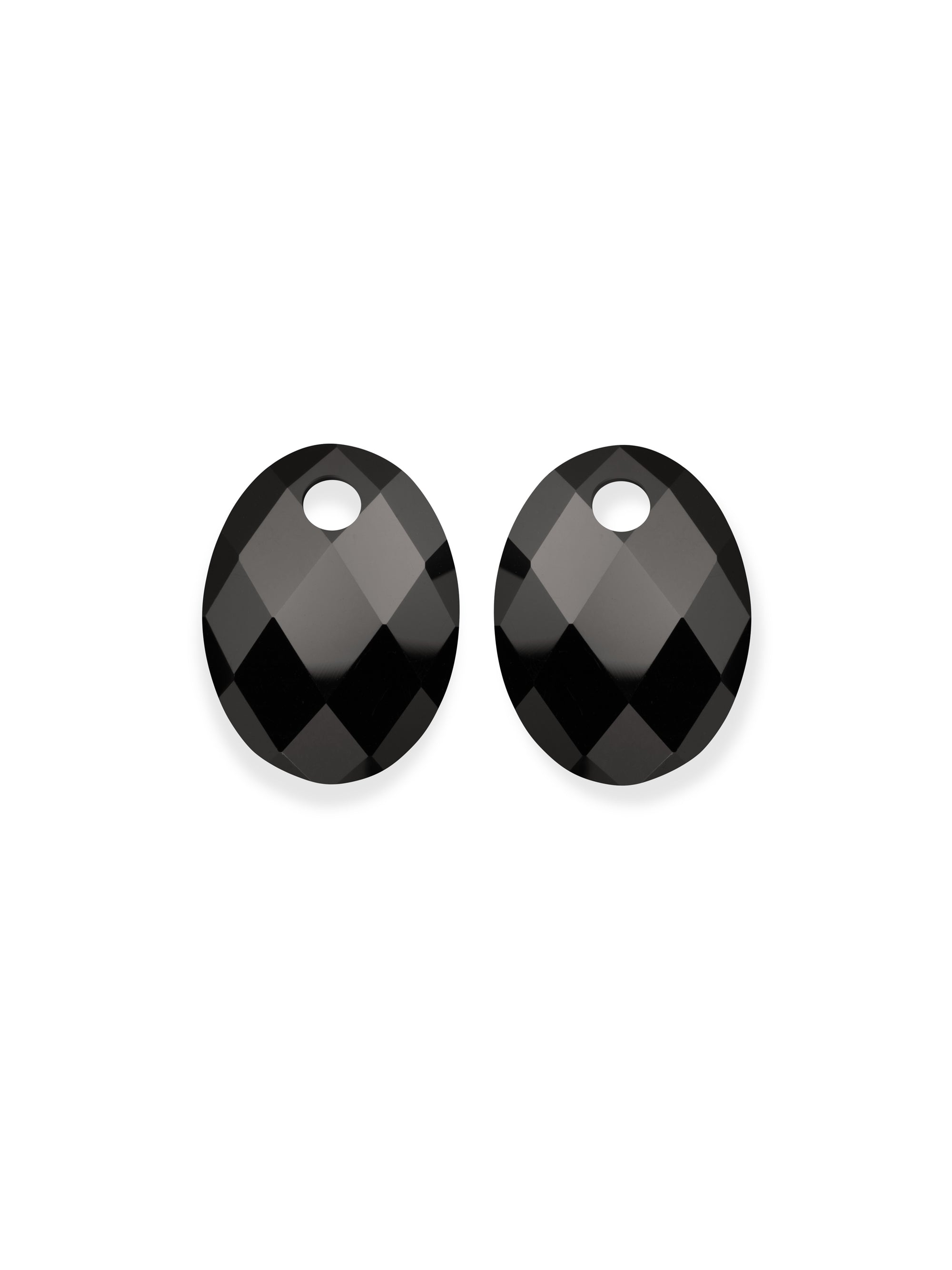 Onyx Medium Oval oorbel Edelstenen