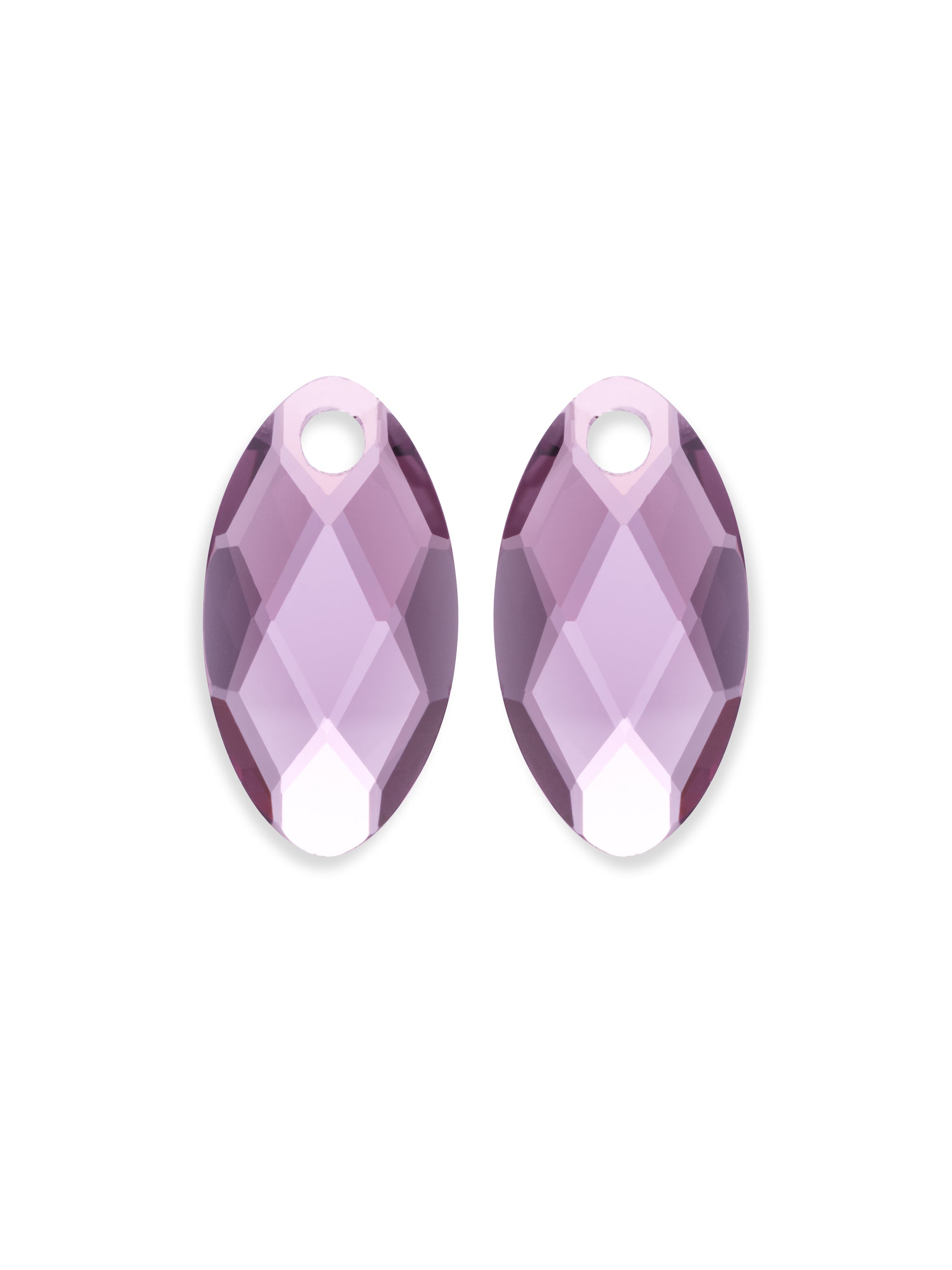 Aubergine Quartz Leaf oorbel edelstenen