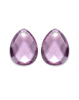 Aubergine Quartz Afterglow oorbel edelstenen