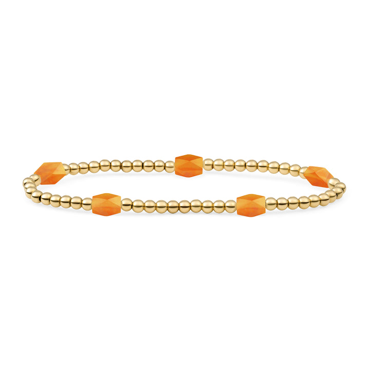 Citrine Quartz Armband van Sparkling Jewels #kleur_goud