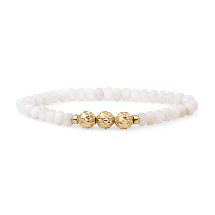 Sparkling Fuse Armband met Moonstone Edelsteen #kleur_goud