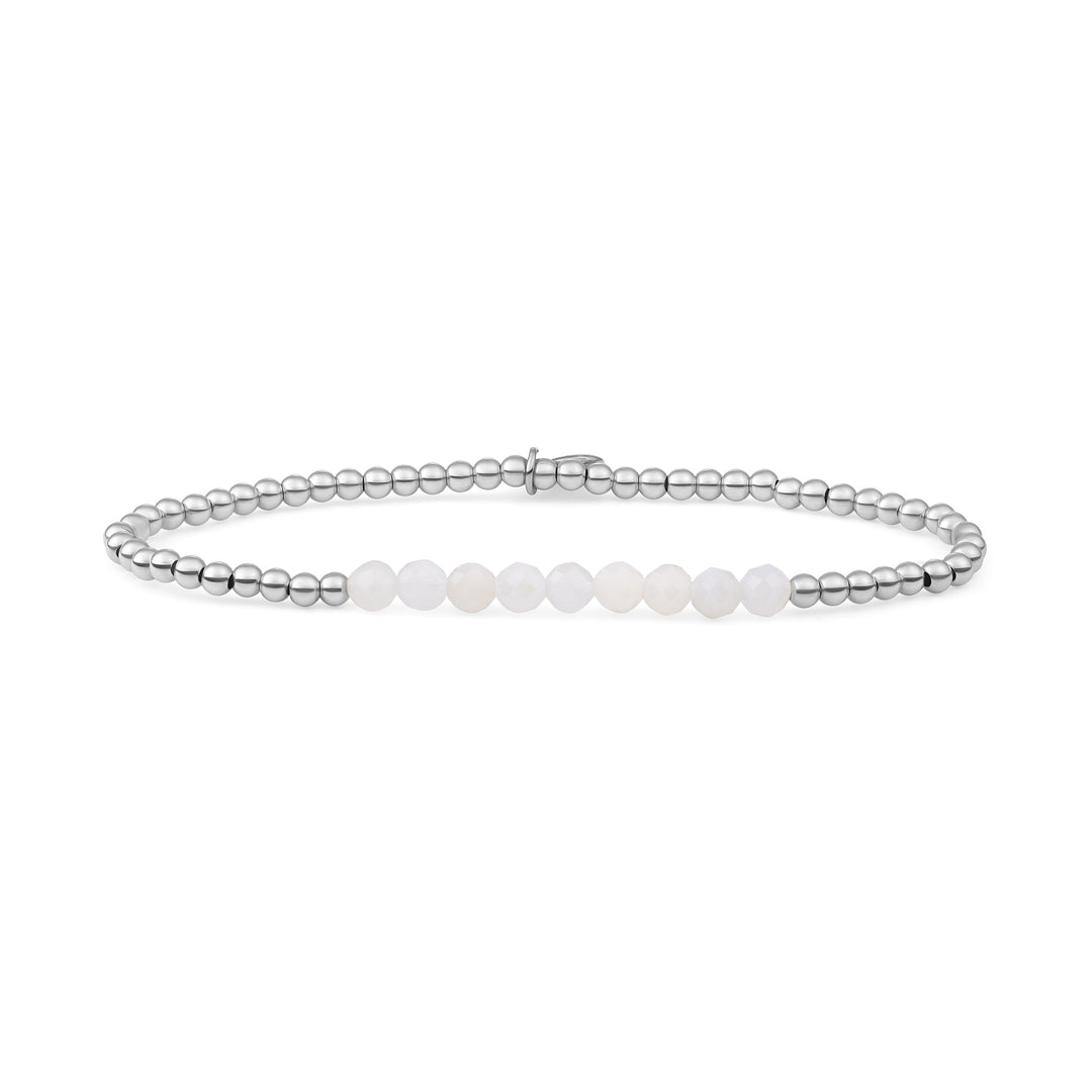 echt zilveren kralen armband voor vrouwen #kleur_zilver