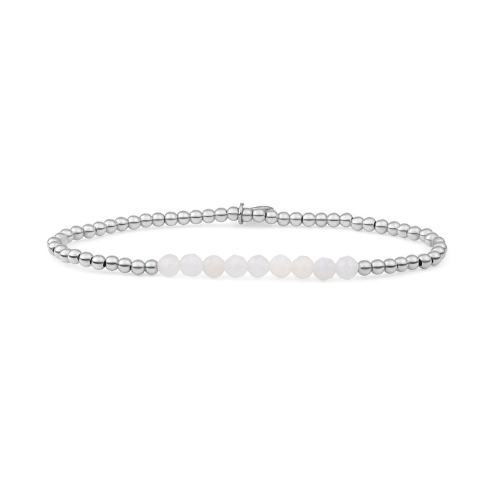 echt zilveren kralen armband voor vrouwen #kleur_zilver