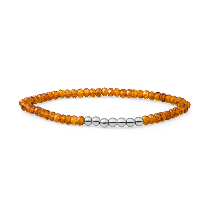  Armband met Citrine Quartz edelsteen Reverse Universe #kleur_xilver