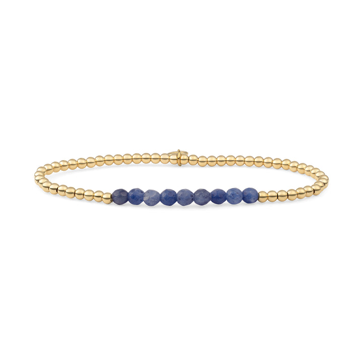 Kralen Armband met Sodalite Edelsteen Universe #kleur_goud