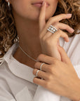 Baguette Ring | zilver