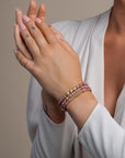 Kralen Armband Bold Mix Pink Rhodonite 