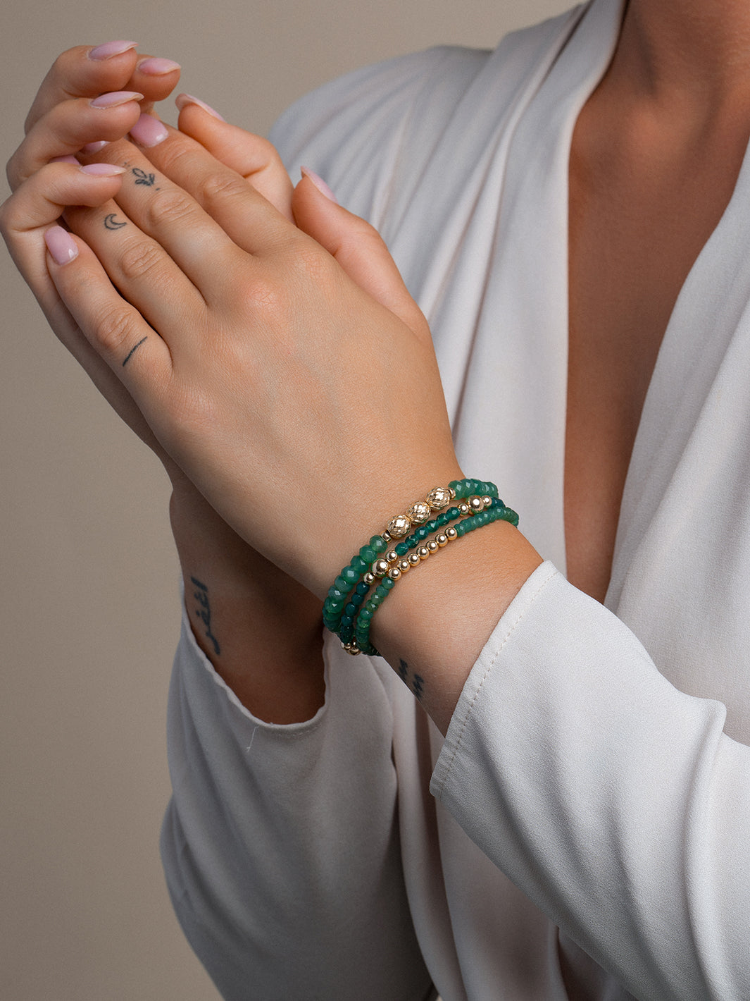 Armband Edelsteen Green Onyx Fuse 