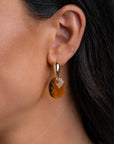 Citrine Quartz Medium Oval Oorbel Edelstenen