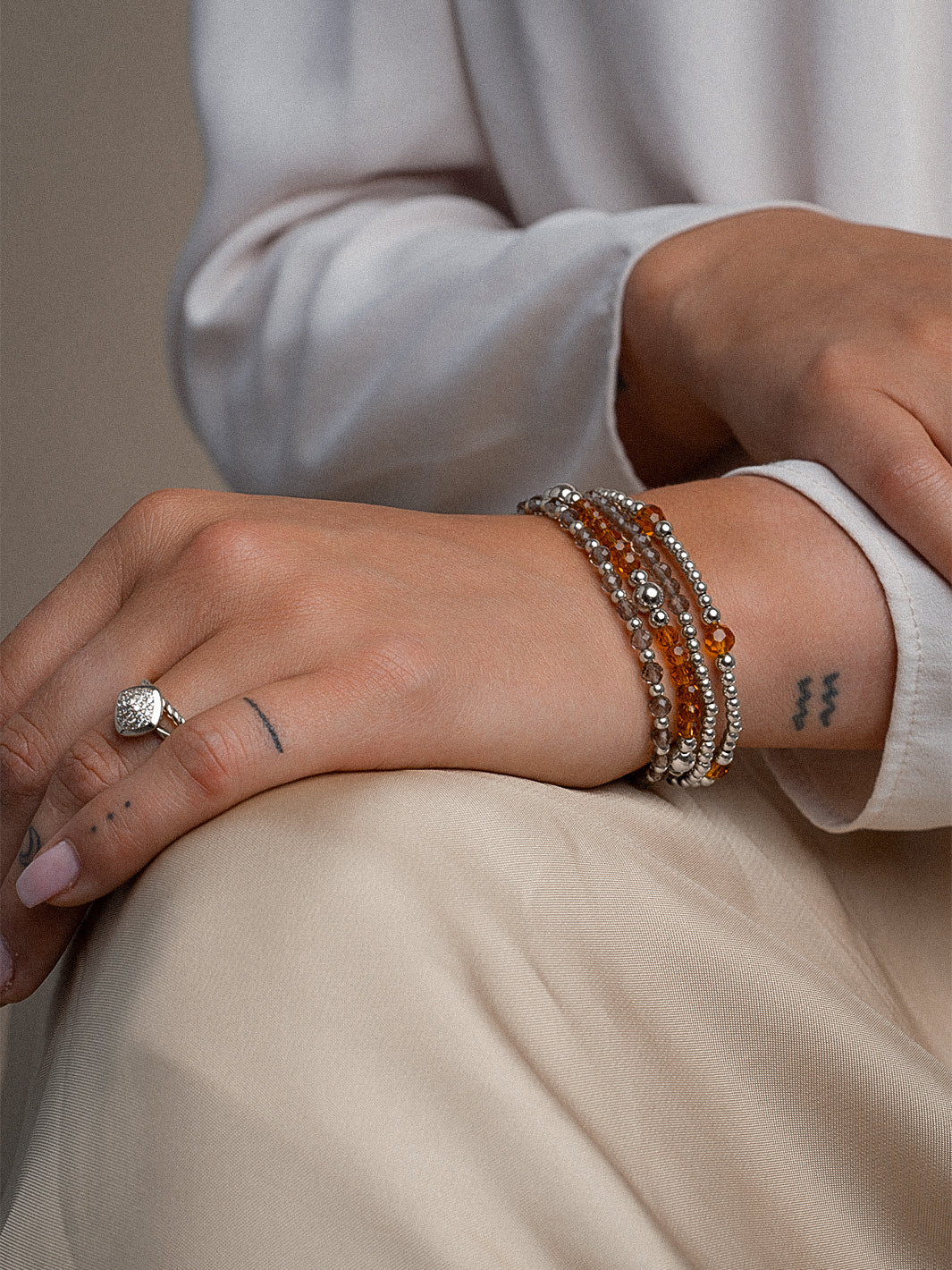Citrine Quartz Bold Mix Armband 