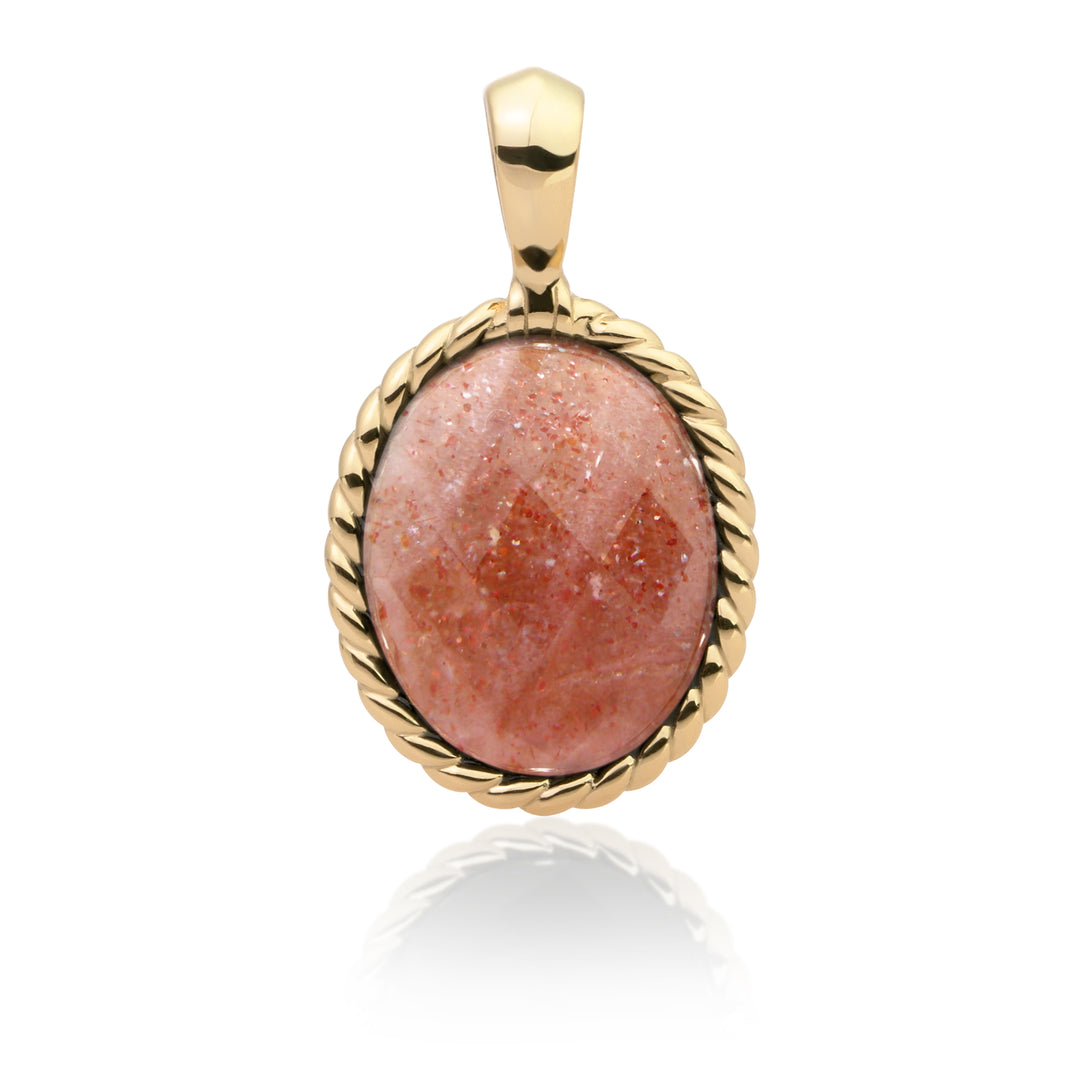 Twist Pendant | Sunstone