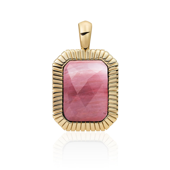 ketting hanger goud voor dames met Sparkling edelsteen #kleur_goud