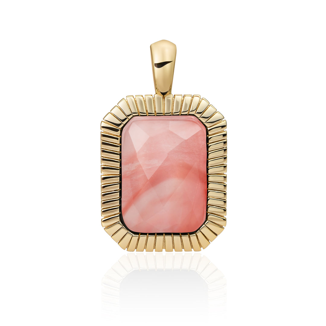 Baguette Pendant | Cherry Quartz
