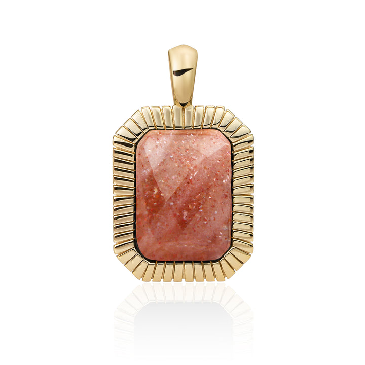 Baguette Pendant | Sunstone