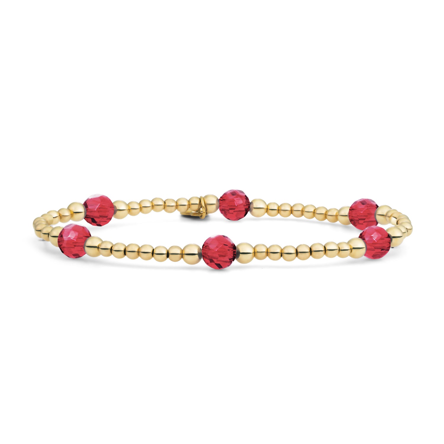  Goudkleurige armband met edelstenen voor vrouwen 