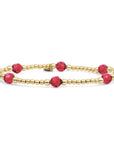  Goudkleurige armband met edelstenen voor vrouwen 