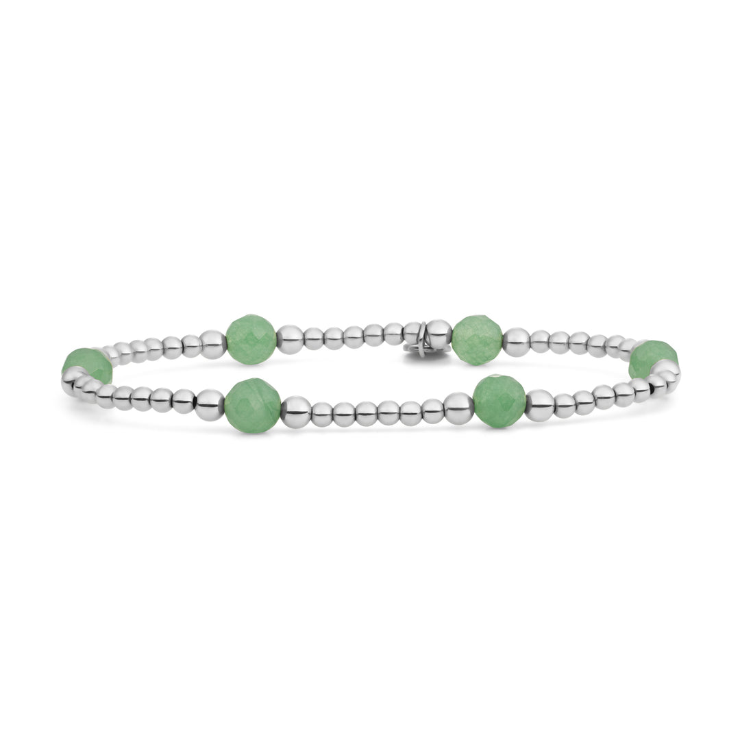Armbanden die niet verkleuren met edelstenen voor vrouwen #kleur_zilver