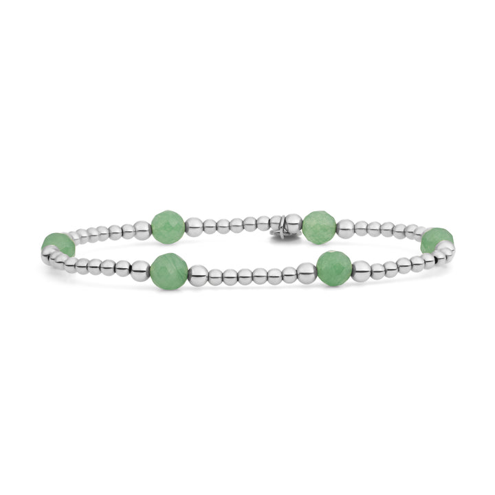 Armbanden die niet verkleuren met edelstenen voor vrouwen #kleur_zilver