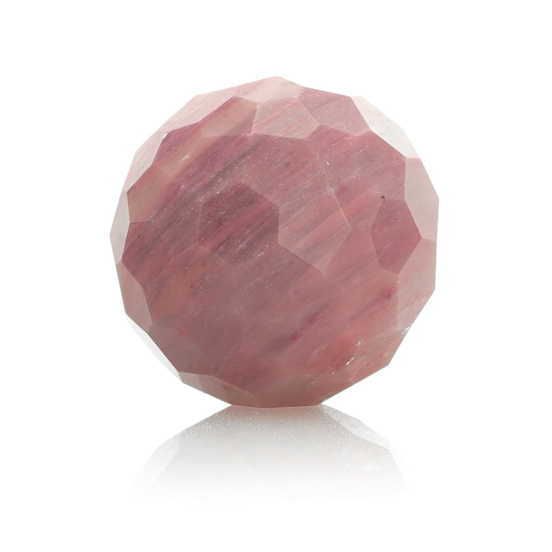 Pink Rhodoniet - 20mm gefacetteerd