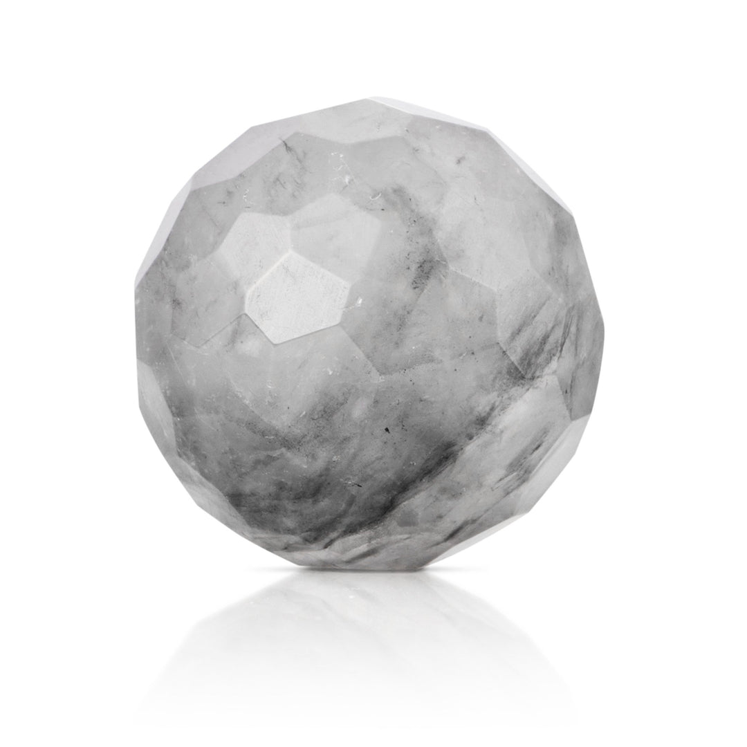 Black Rutilated Quartz - 20mm gefacetteerd