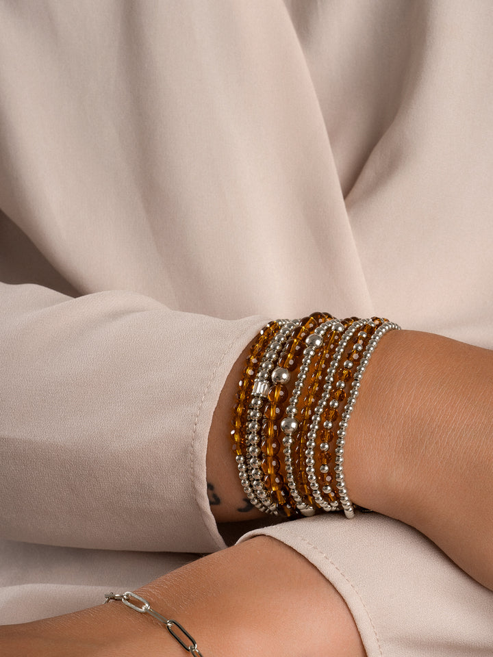 Citrine Quartz Saturn small armband