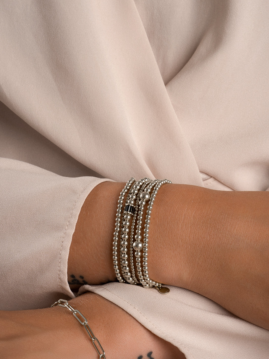 Baguette Cylinder Armband Zwart CZ