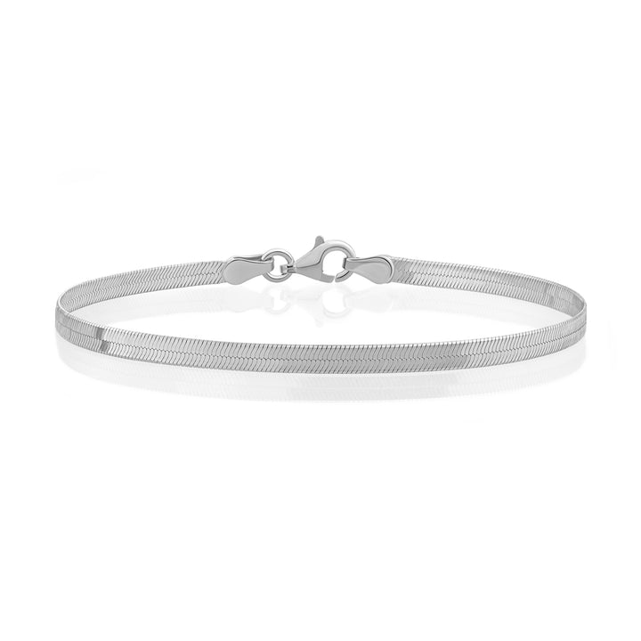 Herringbone armband Zilver