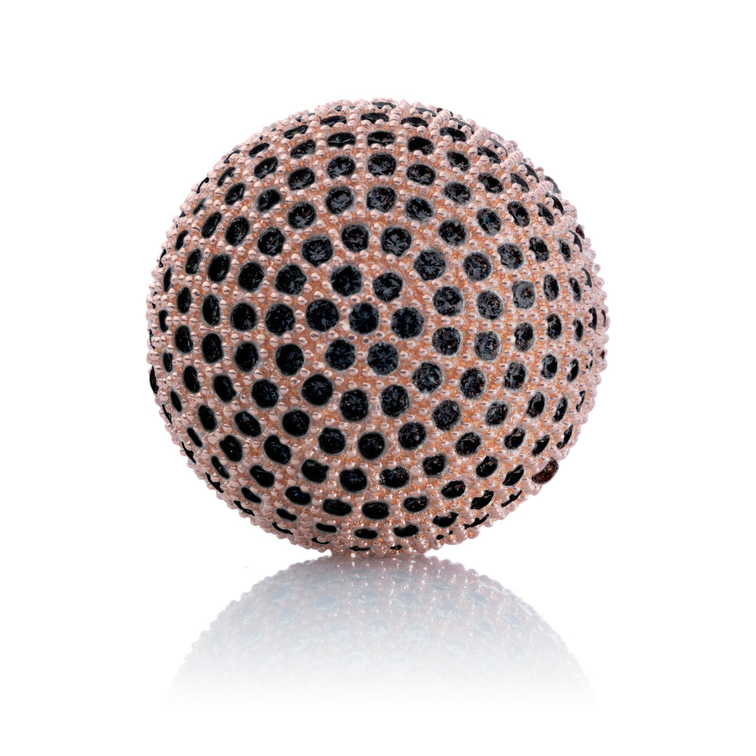 Polaris Rosegoud Black - 20mm - Sparkling Jewels