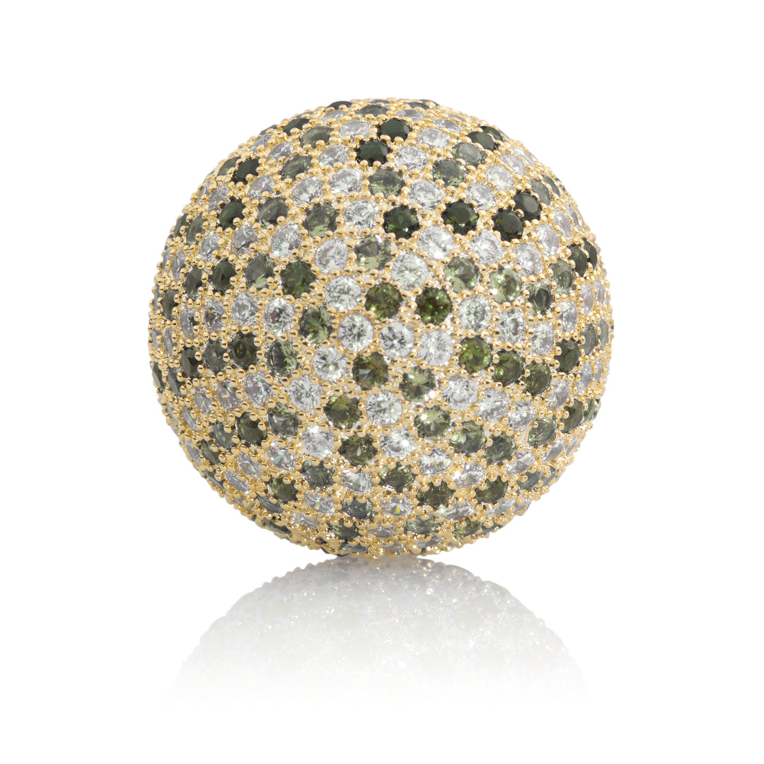 Polaris Goud Green Flame - 20mm - Sparkling Jewels