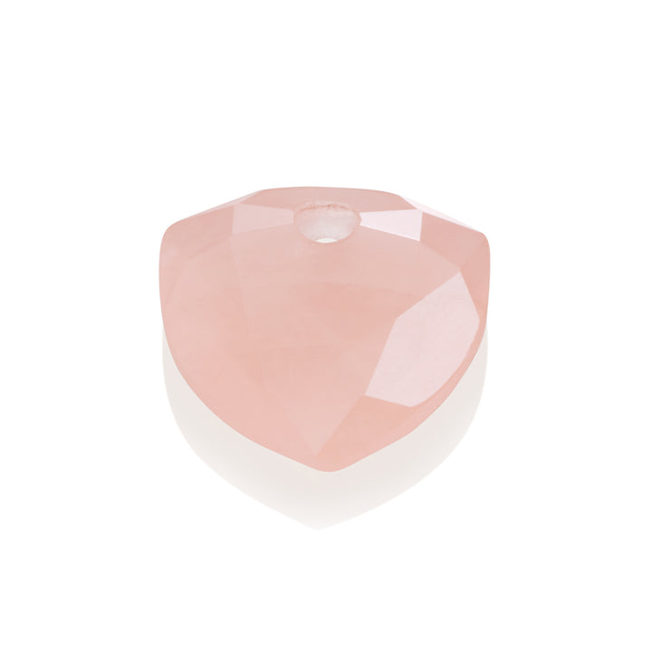 Ketting hanger gemaakt van Rose Quartz in trillion cut 