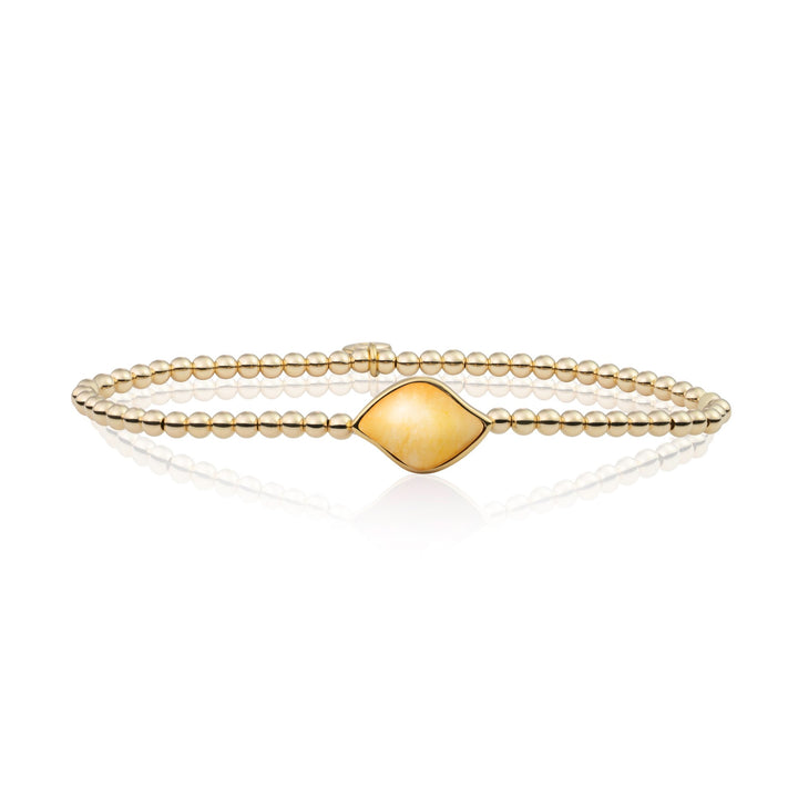 Yellow Jade Blossom Armband