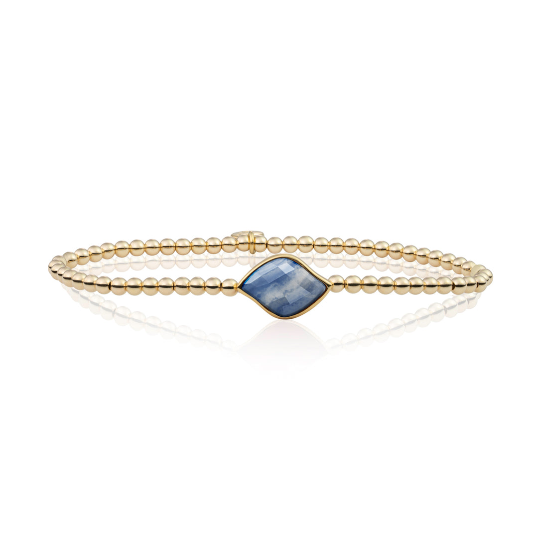 Blue Aventurine Blossom armband