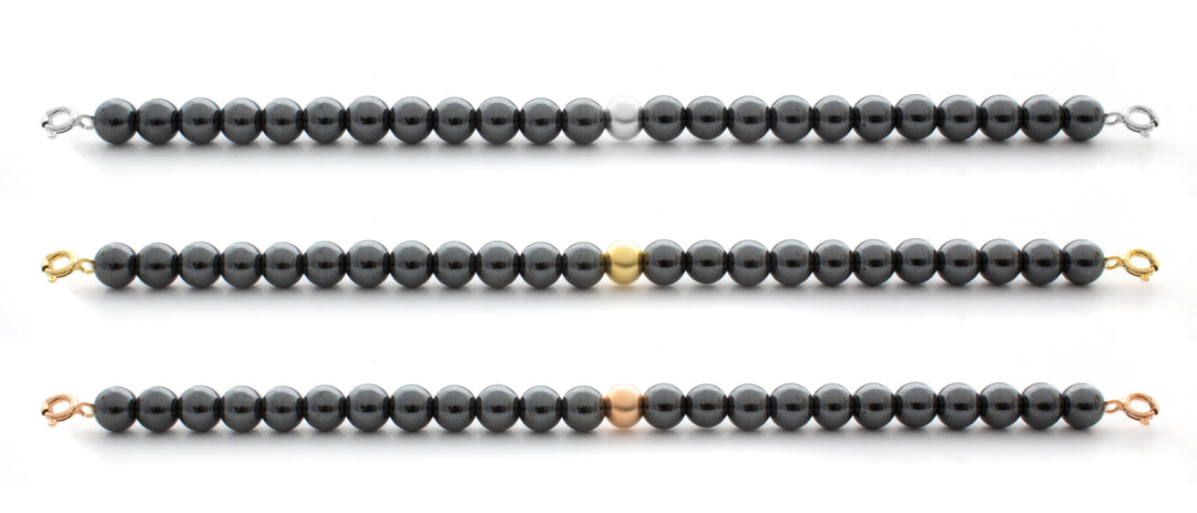 Hematite Orbit Bracelet with Clasps - 6MM - Sparkling Jewels