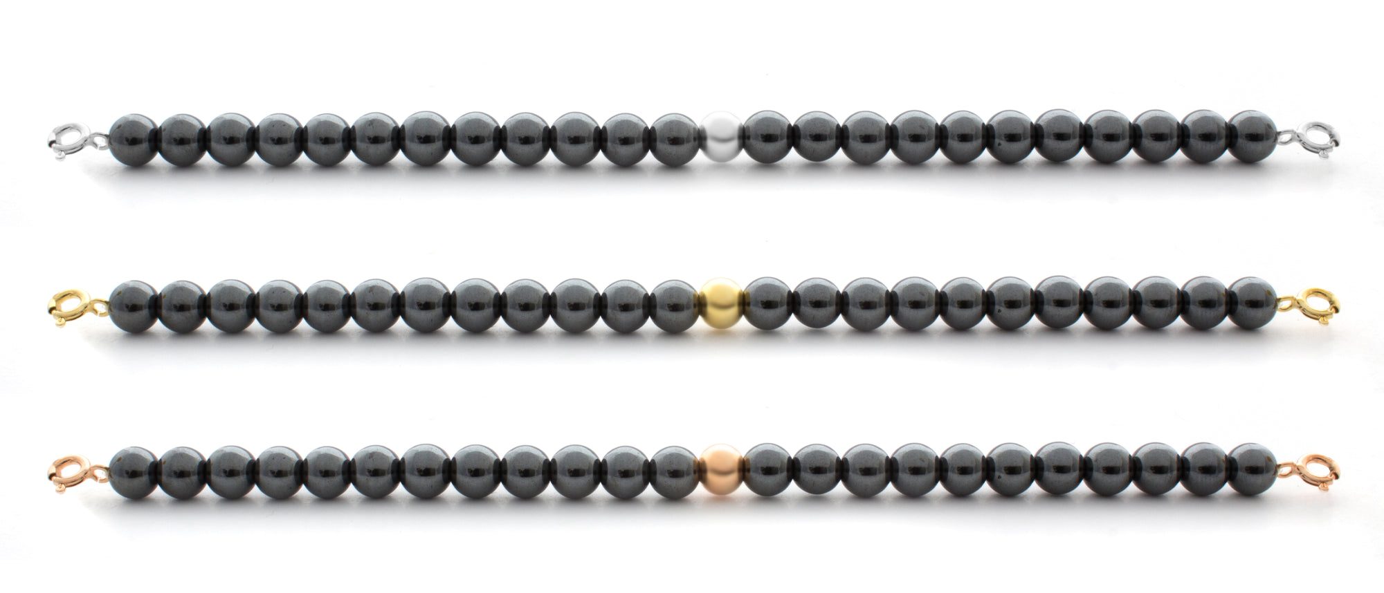 Hematite Orbit Bracelet with Clasps - 6MM - Sparkling Jewels