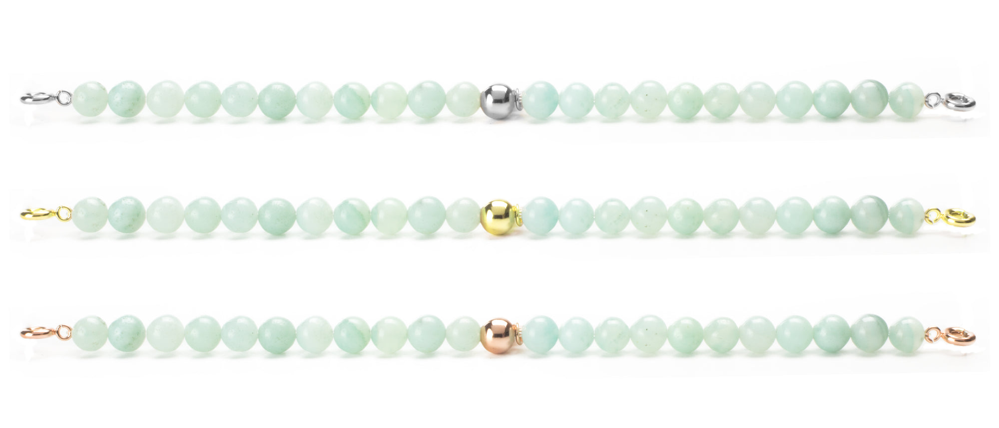 Amazonite Orbit Bracelet met gesp - 6MM - Sparkling Jewels