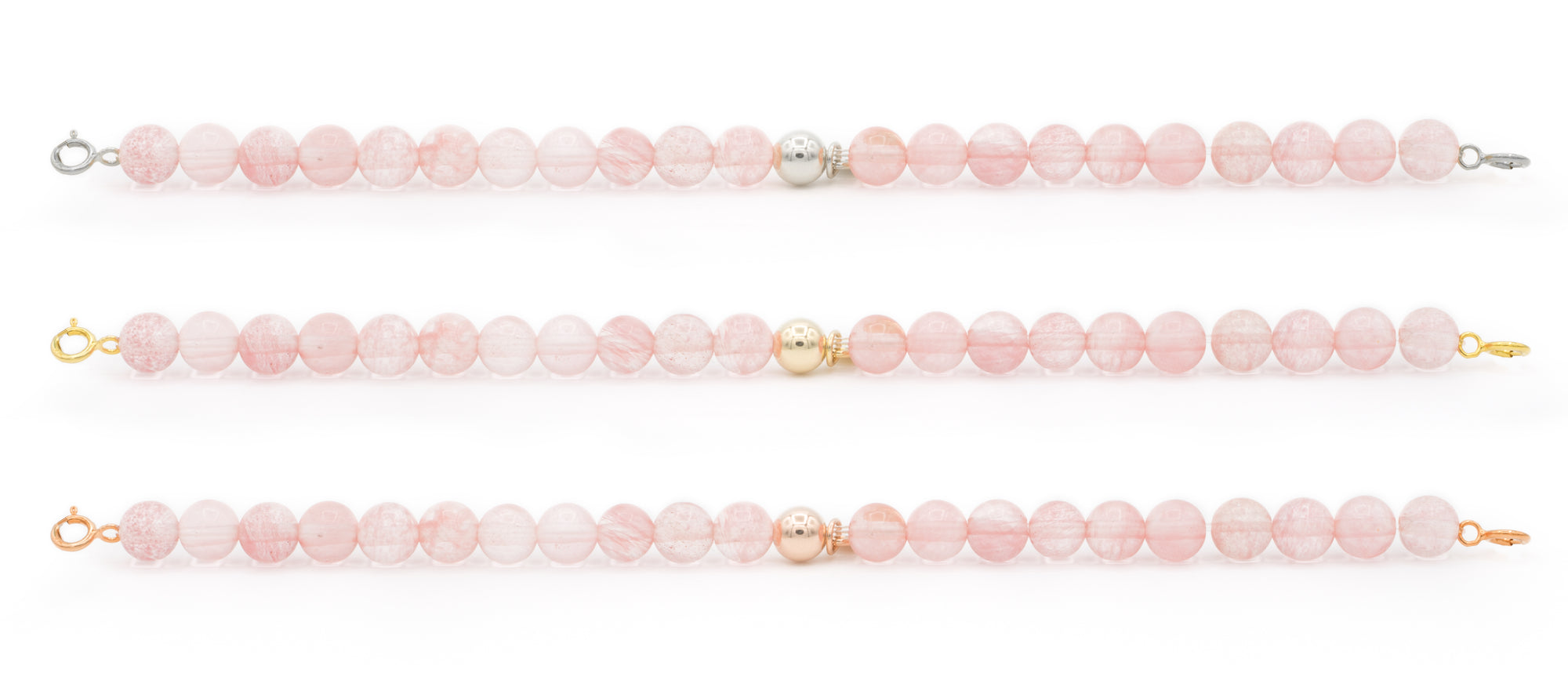 Cherry Kwarts Orbit armband met clasps - 6MM - Sparkling Jewels