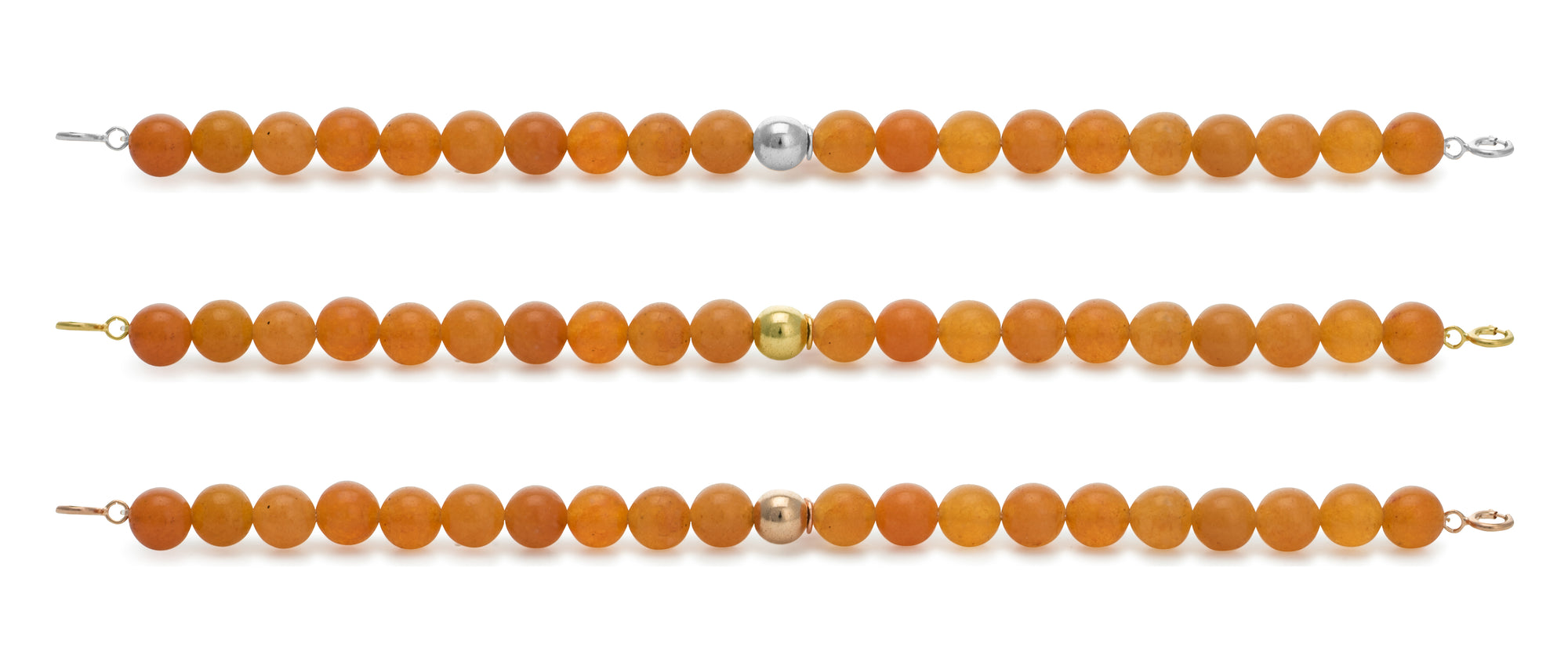 Red Aventurine Orbit Bracelet with clasps - 6MM - Sparkling Jewels
