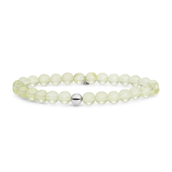  Lemon Quartz armband in 925 sterling zilver #kleur_zilver #kleur_zilver