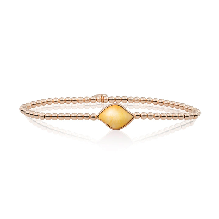 Yellow Jade Blossom Armband