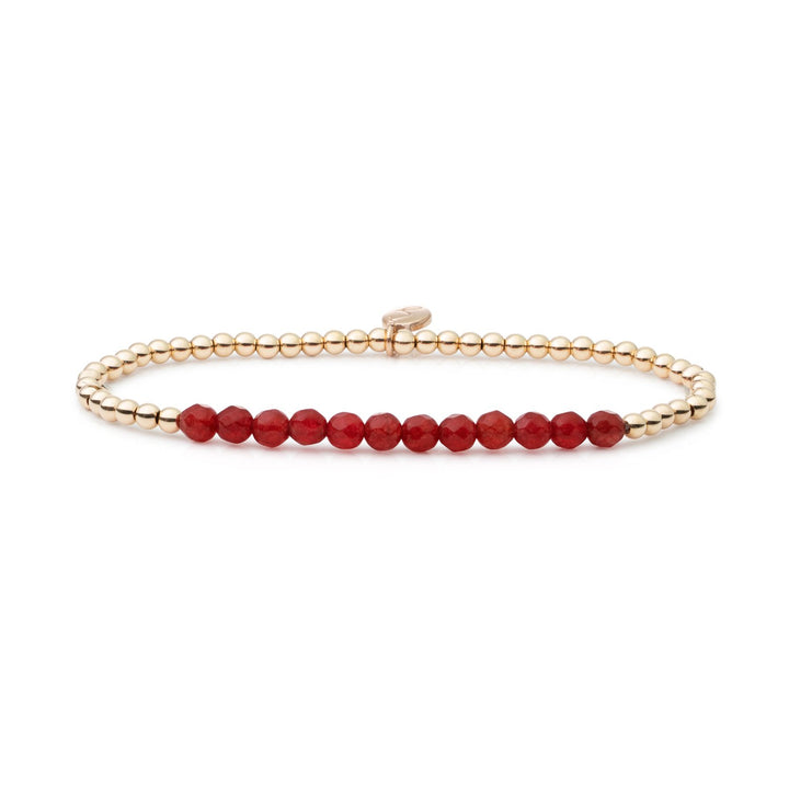 Coral Red Jade Universe armband