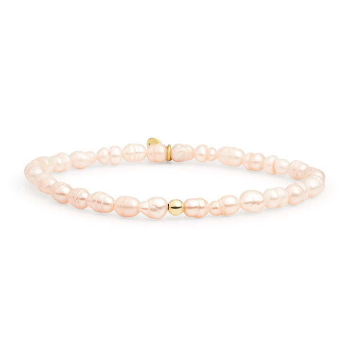 Armband met echte parels voor dames van Sparkling Jewels #kleur_goud