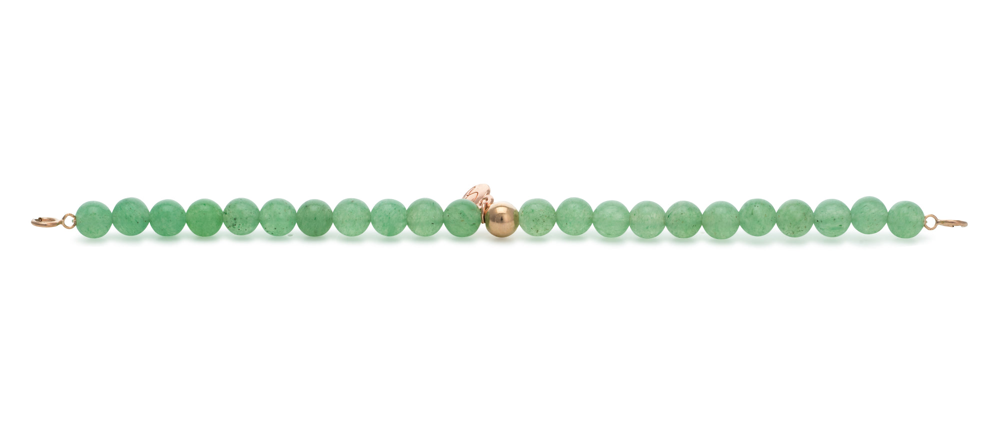 Green Aventurine Orbit Bracelet with clasps - 6MM - Sparkling Jewels