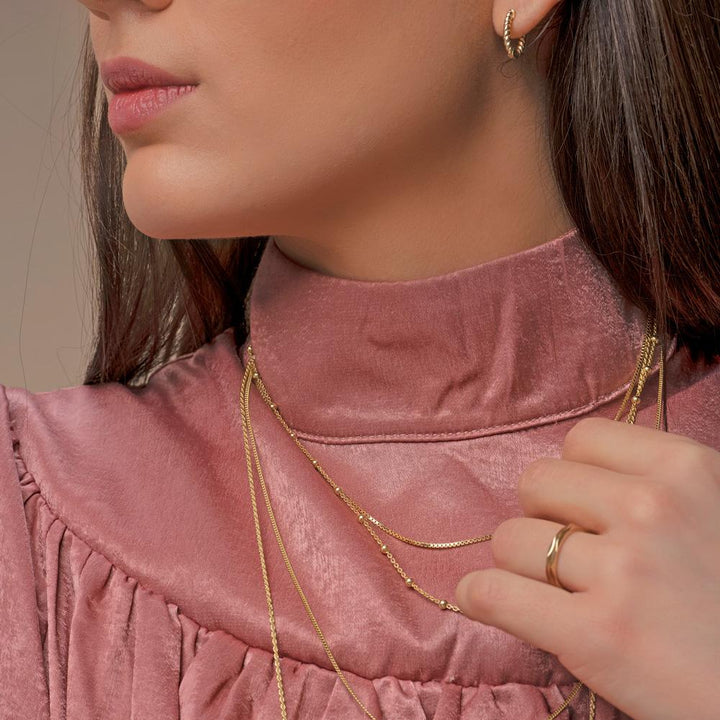 Wheat Ketting | Goudkleurig