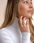 Twist Ring Amazonite - 9 karaat