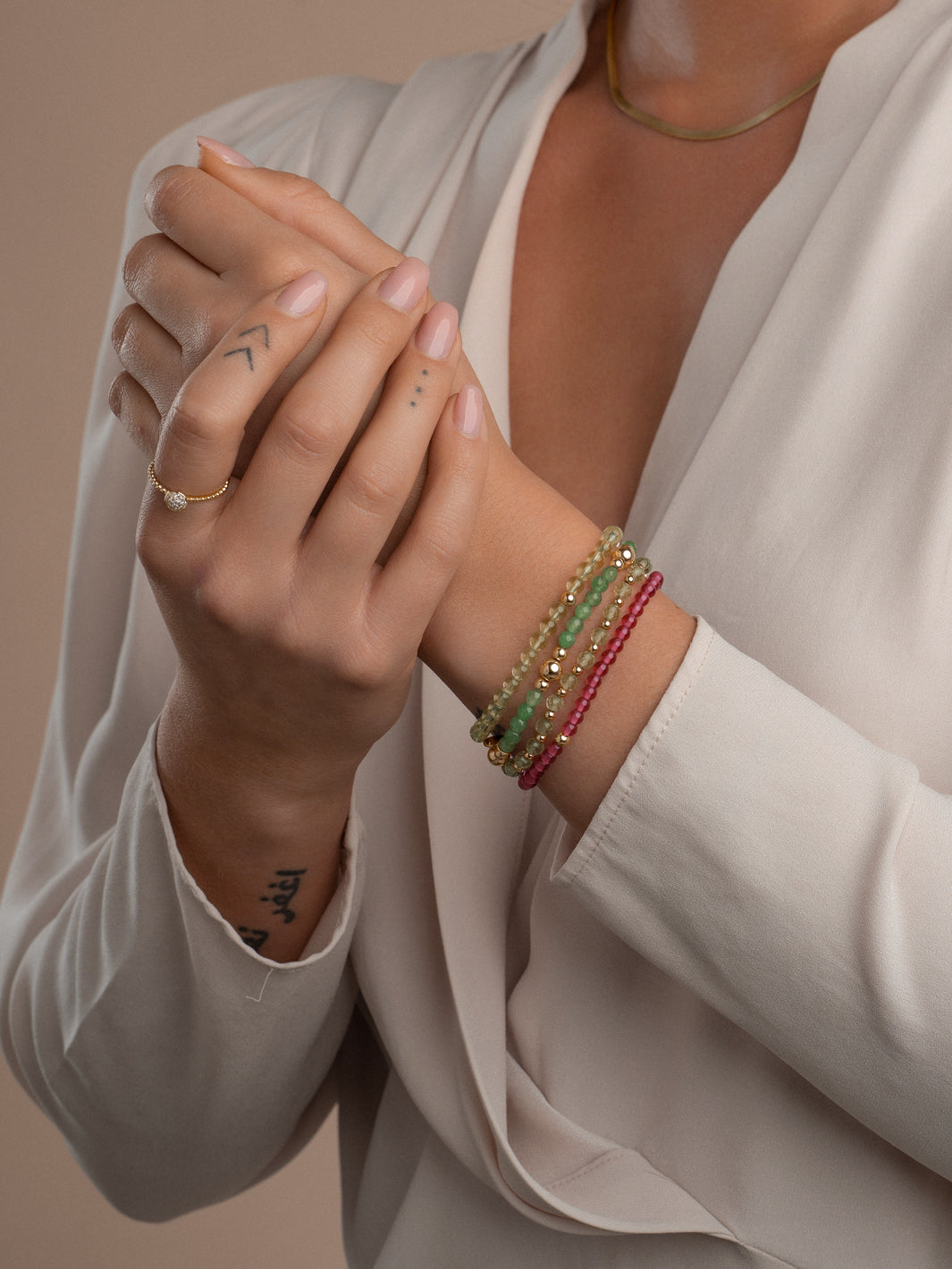 armband goud verguld met edelstenen #kleur_zilver #kleur_goud