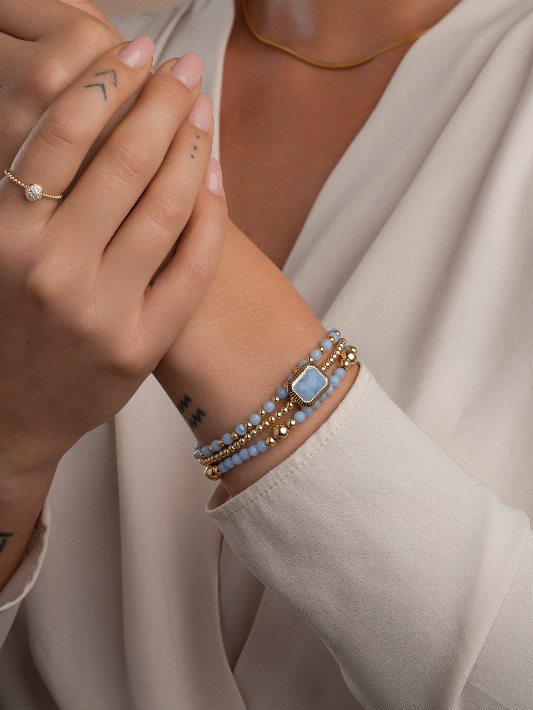 Gouden armbandenset #kleur_goud