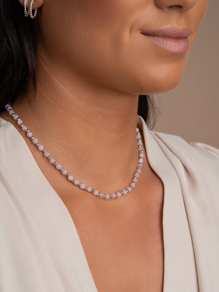 Kralen ketting voor vrouwen met zwarte edelstenen van Sparkling Jewels